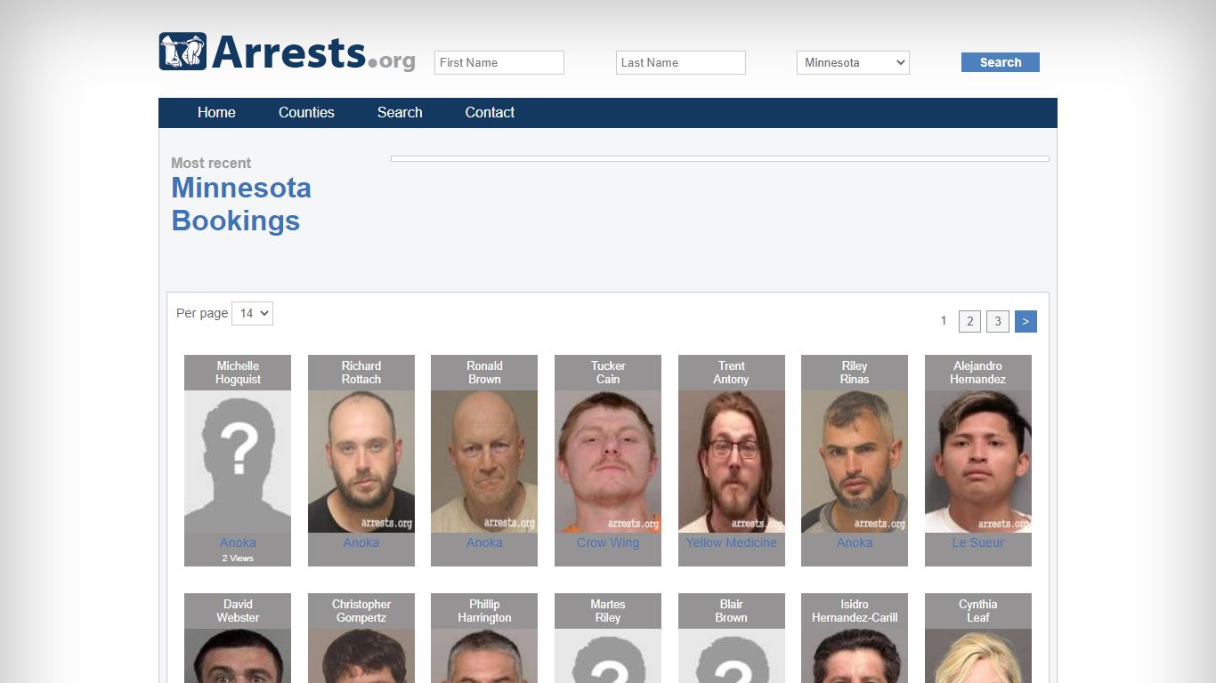 Minnesota Arrests and Inmate Search
